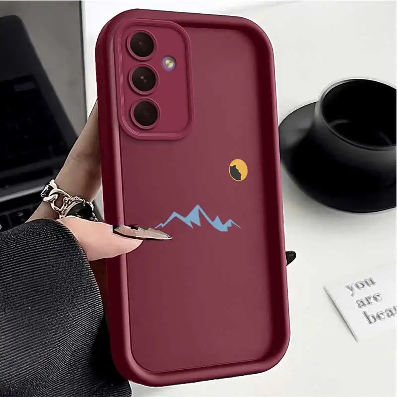 A55 Morning Sun Sky Eye Ladder Phone Case For Samsung Galaxy A73 A72 A71 A70 A54 A53 A52 A51 A50 A35 A34 A33 A32 A31 Cover