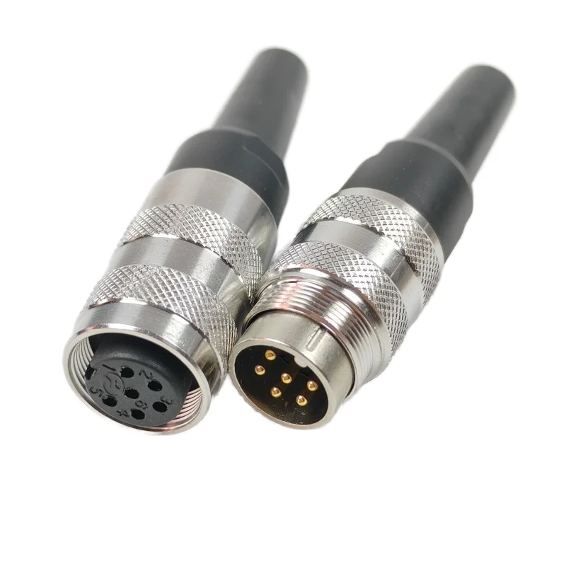 IP65 IP66 Waterproof Copper Contracts 3Pin 4Pin 5Pin Male Plug Female Metal Socket M16 Circular Sensor Connector for Power