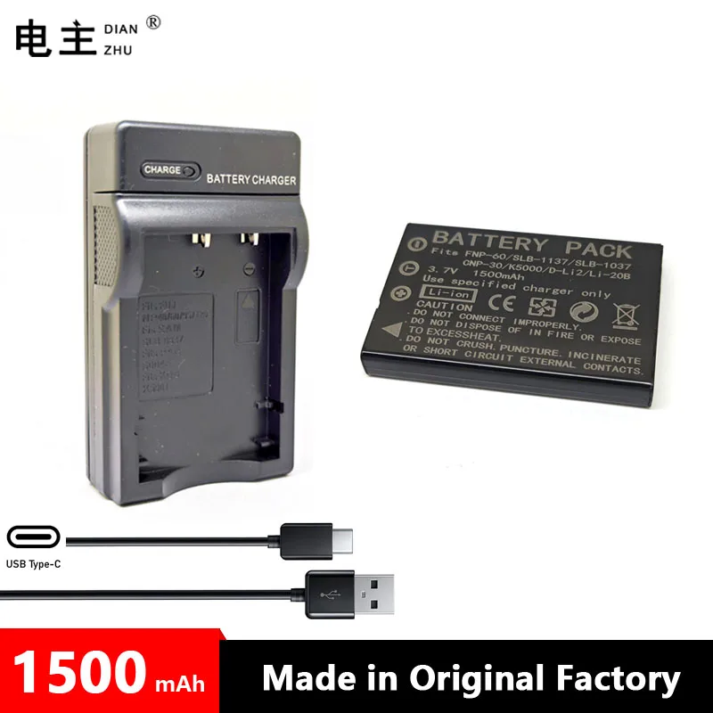 NP-60 NP60 SLB-1137 SLB-1037 CNP30 KLIC-5000 D-Li2 Li-20B Зарядное устройство для Fujifilm F50I F501 F401 ZOOM F410 F601