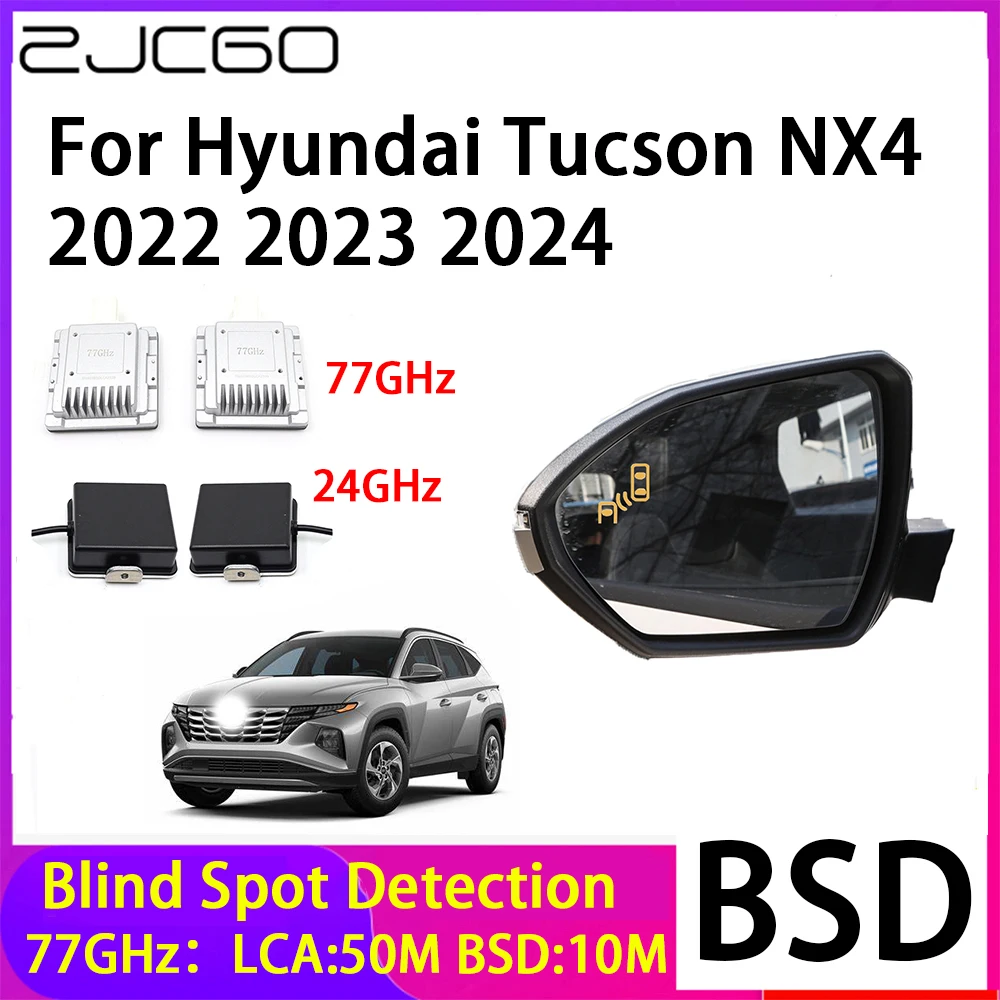 

ZJCGO Car Blind Spot Detection BSD Mirror Rear Radar Detection System for Hyundai Tucson NX4 2022 2023 2024