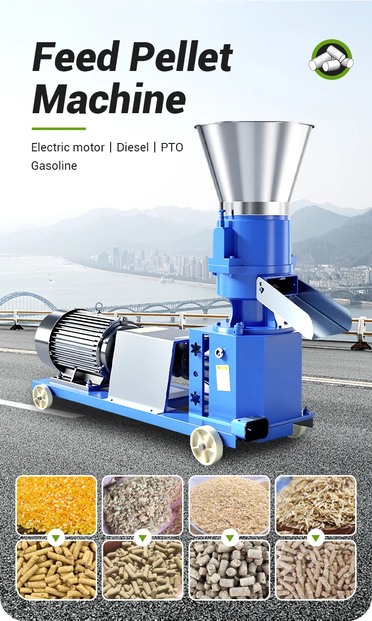 AIROW 1 to 2 TPH Animal Feed Making Machine for Commercial Farm Use, Efficient Feed Processing Machines