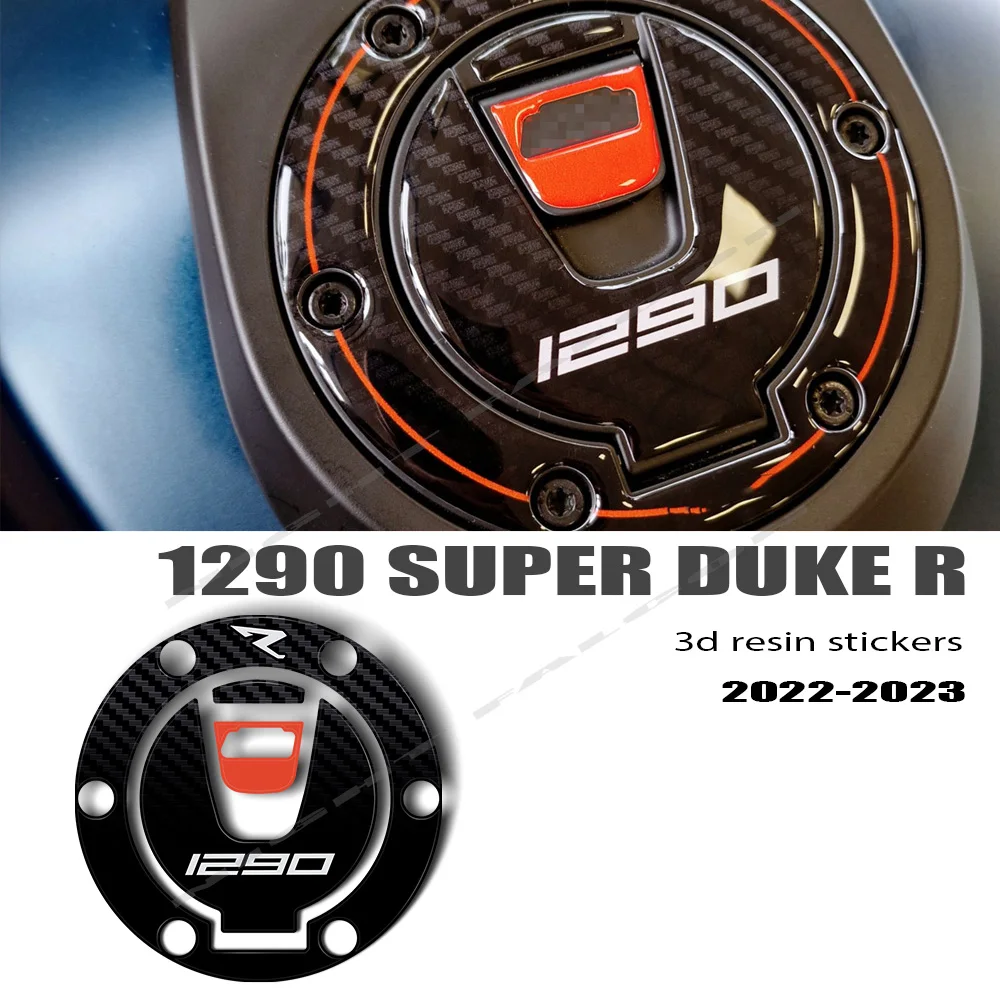 For 1290 R SuperDuke Accessories 2022 2023 1290 Super Duke R 3D Epoxy Resin Sticker Fuel Tank Cap Protection Kit