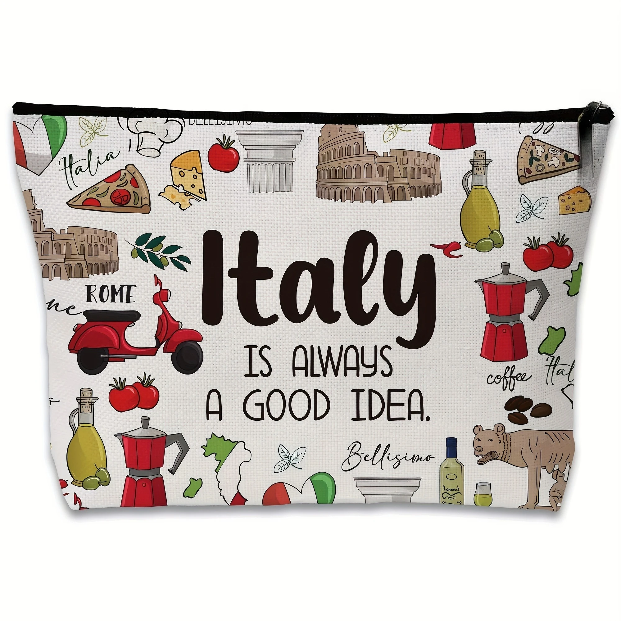 「イタリアが呼んでいる、私は行かなければならない」大容量メイ - Travel Accessories Italy のレビューと価格