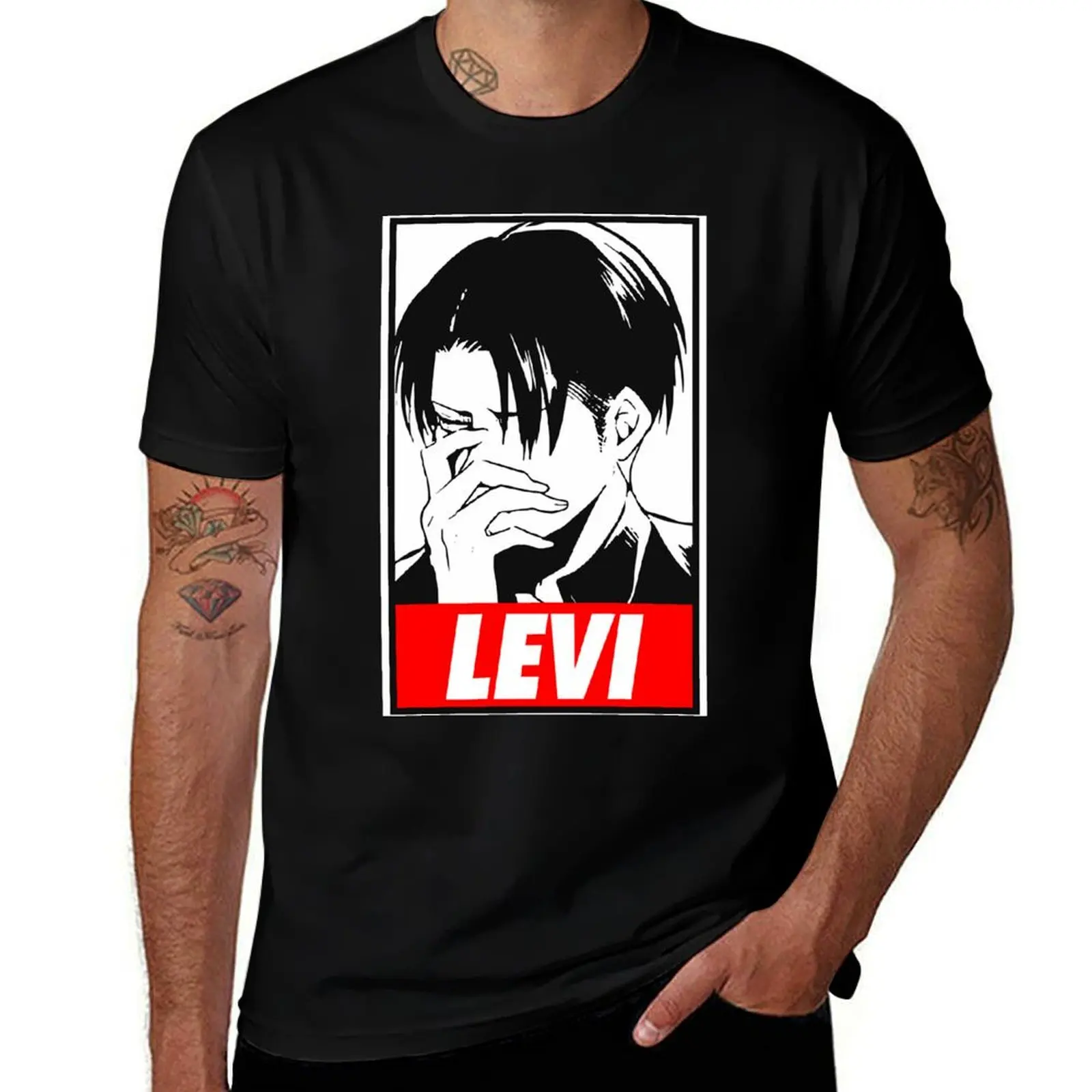 

The swordman as levi T-Shirt Fashion Pattern Printed Tee Shirt