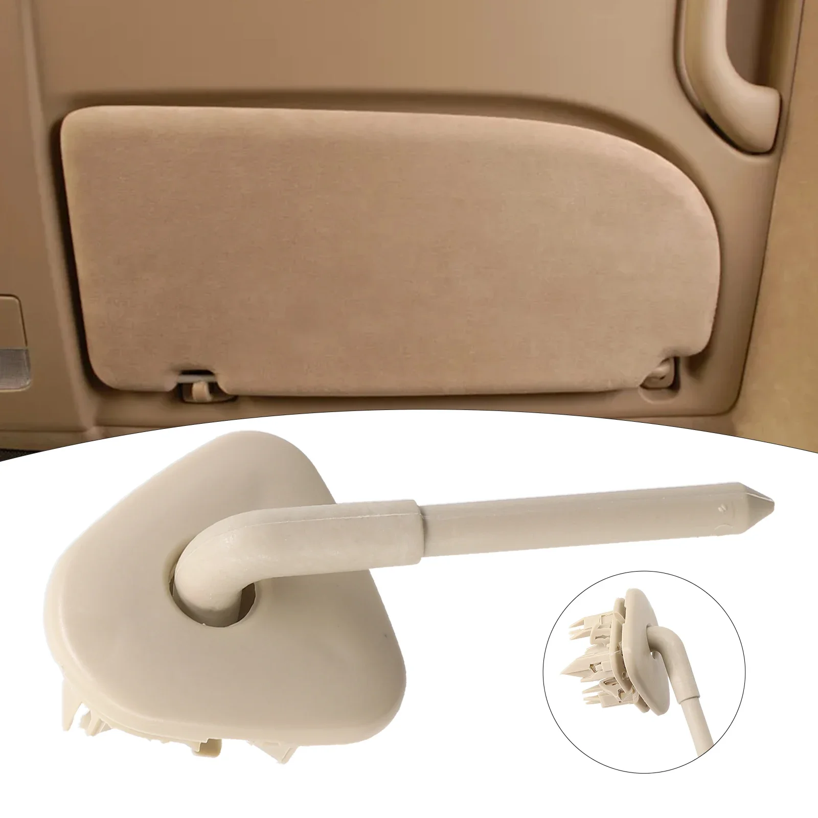 

1x Sun Visor Clip Plastic For Corolla 2003-12 For BYD F3 F3R Beige Sun Visor Clip Rotating Shaft L3 G3 Light Blocking Board