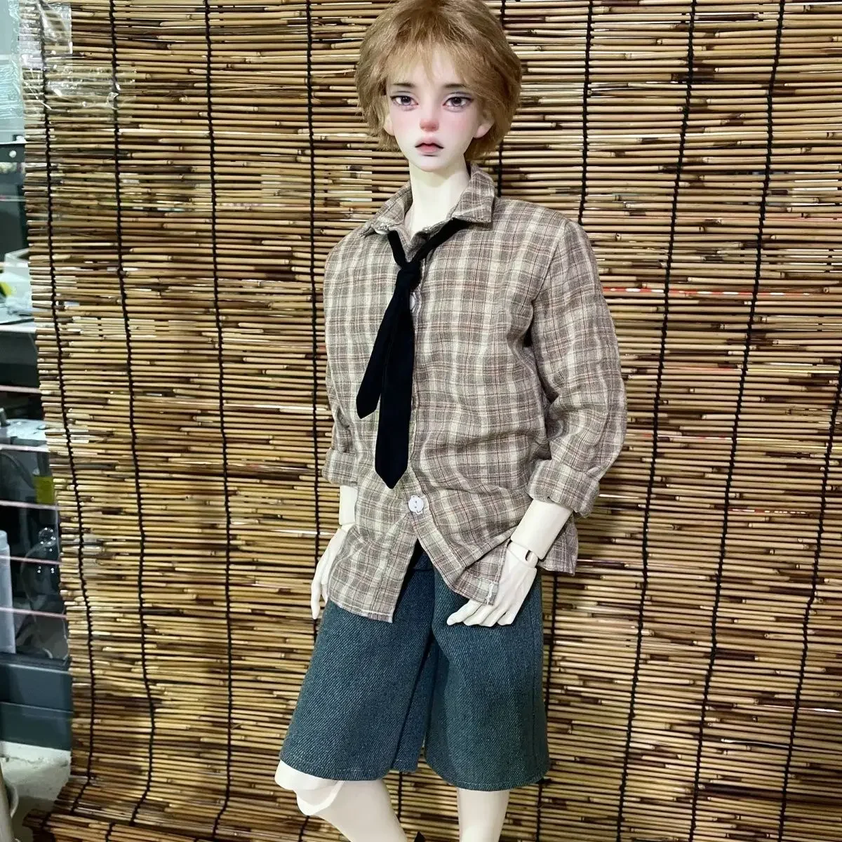 1/4 1/3 인형 옷 세트 45/60/62/65/68/70/72/75cm 남성 BJD 인형 셔츠 청바지 장난감 드레스업 선물 인형 액세서리, 인형 미포함