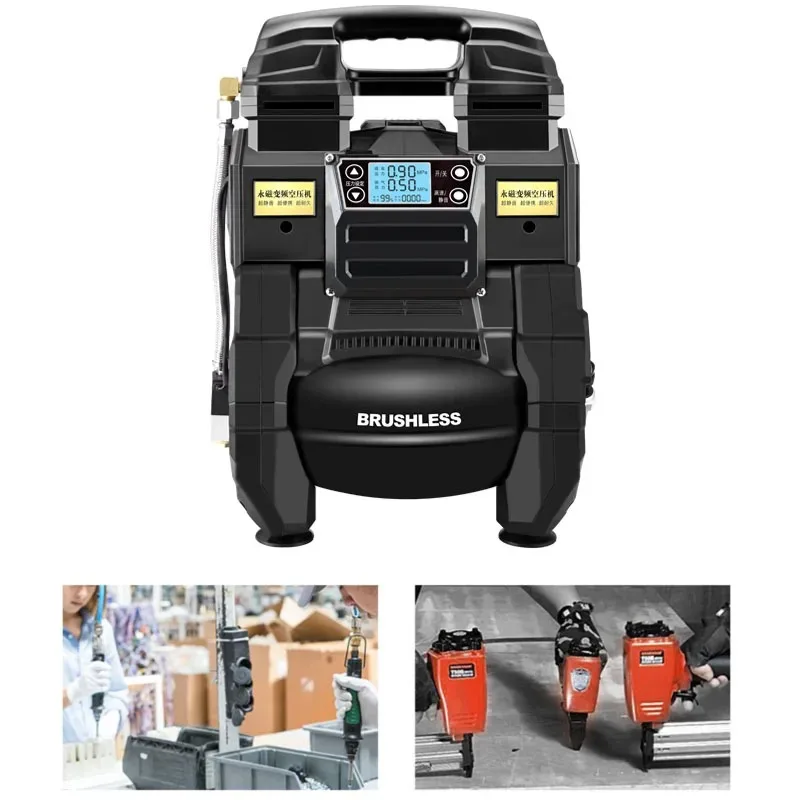 

【 Hot】Small Lithium Battery Air Compressor Silent High-pressure High-power Air Pump Rechargeable Air Compressor