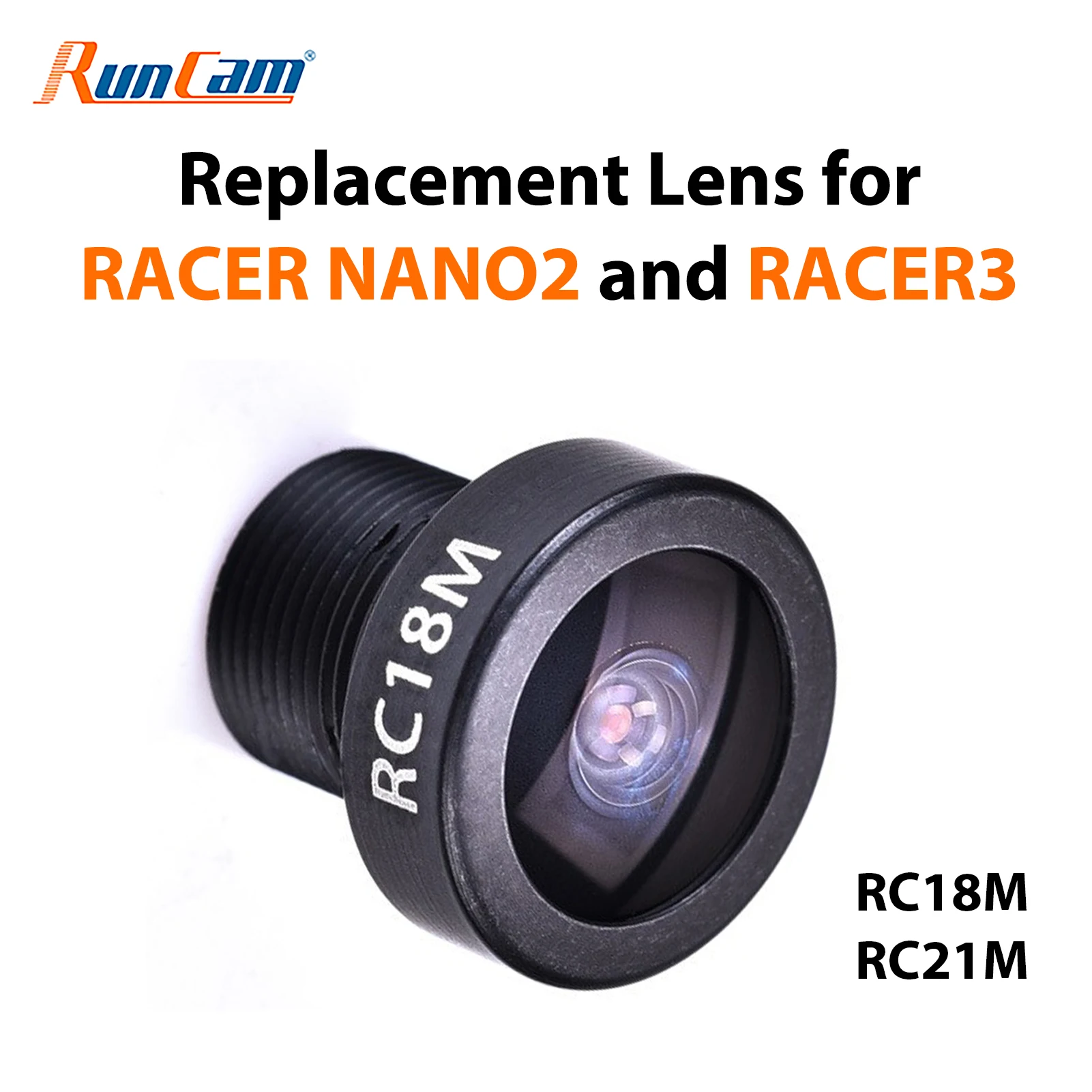 

RunCam RC18G RC18M RC21M 1.8MM/2.1MM Lens for Racer Series Micro Swift/Sparrow 1/2 Robin