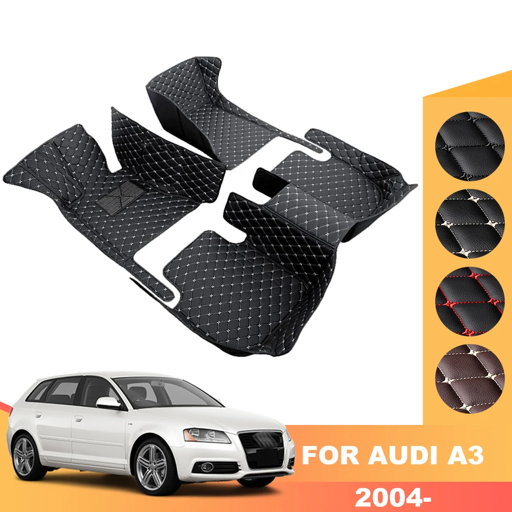 

Custom Leather Car Floor Mats Foot Carpet For Audi A1 2010-2015 A1 2016-2019 A3 8P 2003-2012 A3 8V 2013-2018