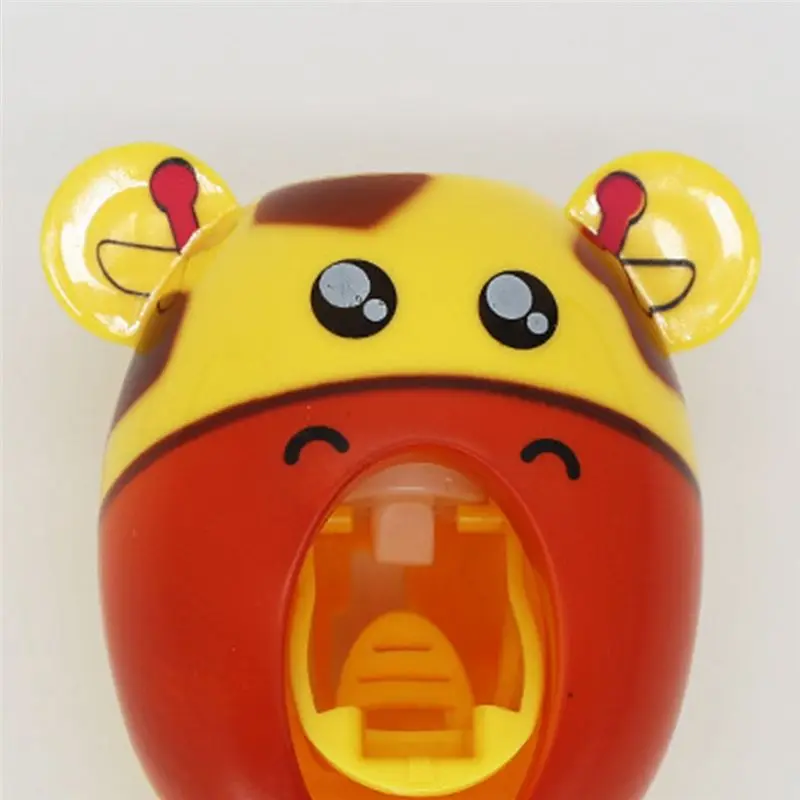 ODIES-Automatic Press Cute Cartoon Toothpaste Dispenser, Wall Mount, Toothpaste Paste Squeezer Tube Untuk Anak-Anak