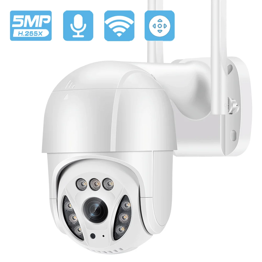 

BESDER 5MP PTZ IP Camera Outdoor 3MP WiFi Camera AI Human Detect Auto Tracking 5X Digital Zoom 1080P Video Surveillance Camera