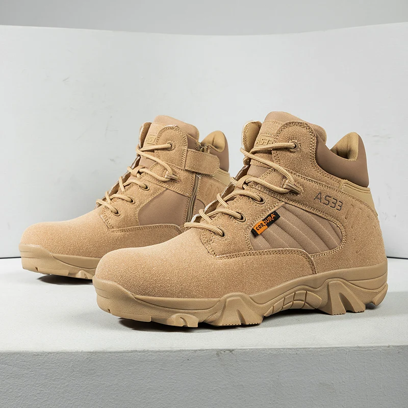 

High-top Boots Men shoes Anti-slip Comfort Wear-resistant Outdoor Ankle Boots Men Comfortable Breathable Casual Hiking Shoes