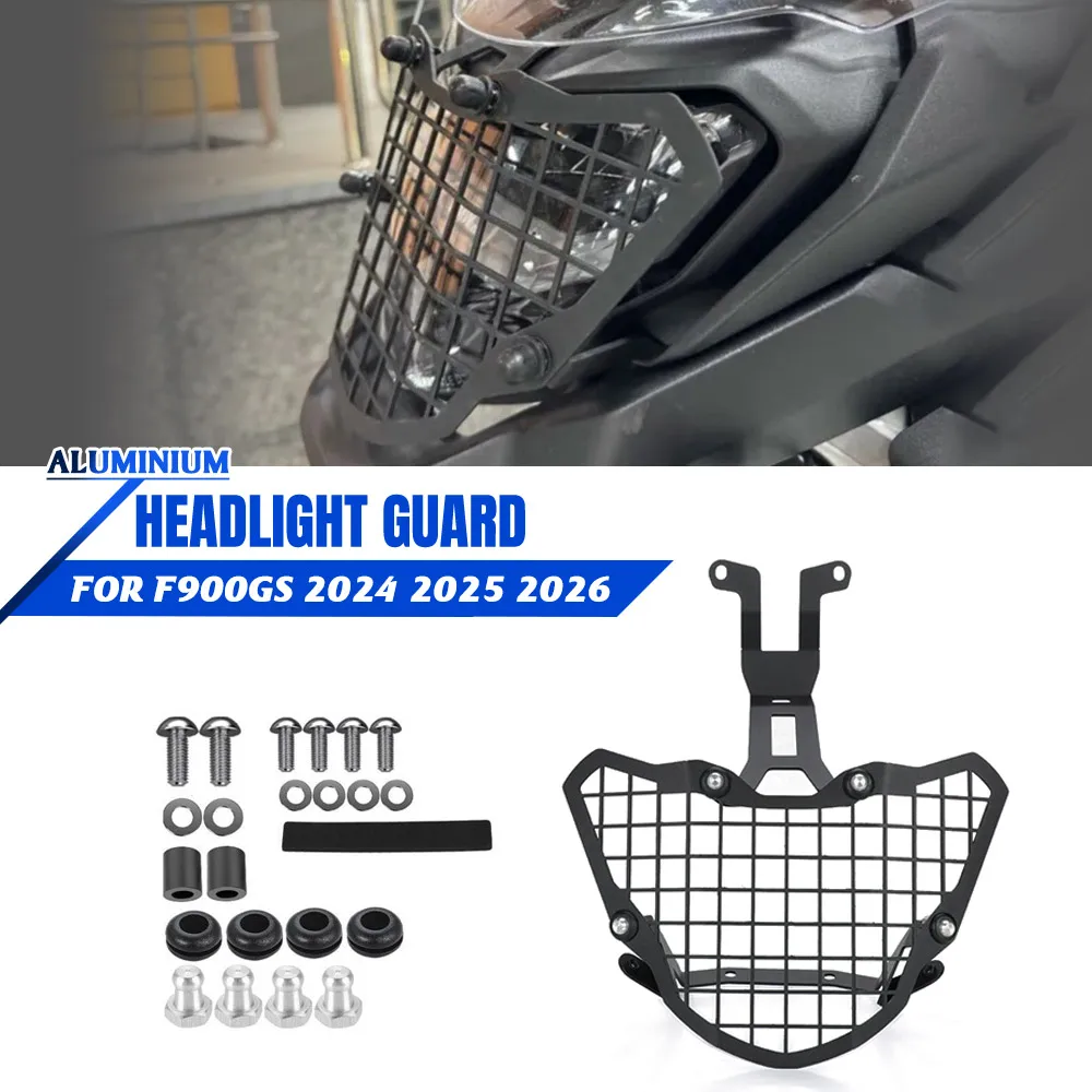 

Motorcycle Accessories CNC Headlight Grill Guard Cover Headlamp Protector FOR BMW F900GS F 900GS F900 GS 2024 2025 2026