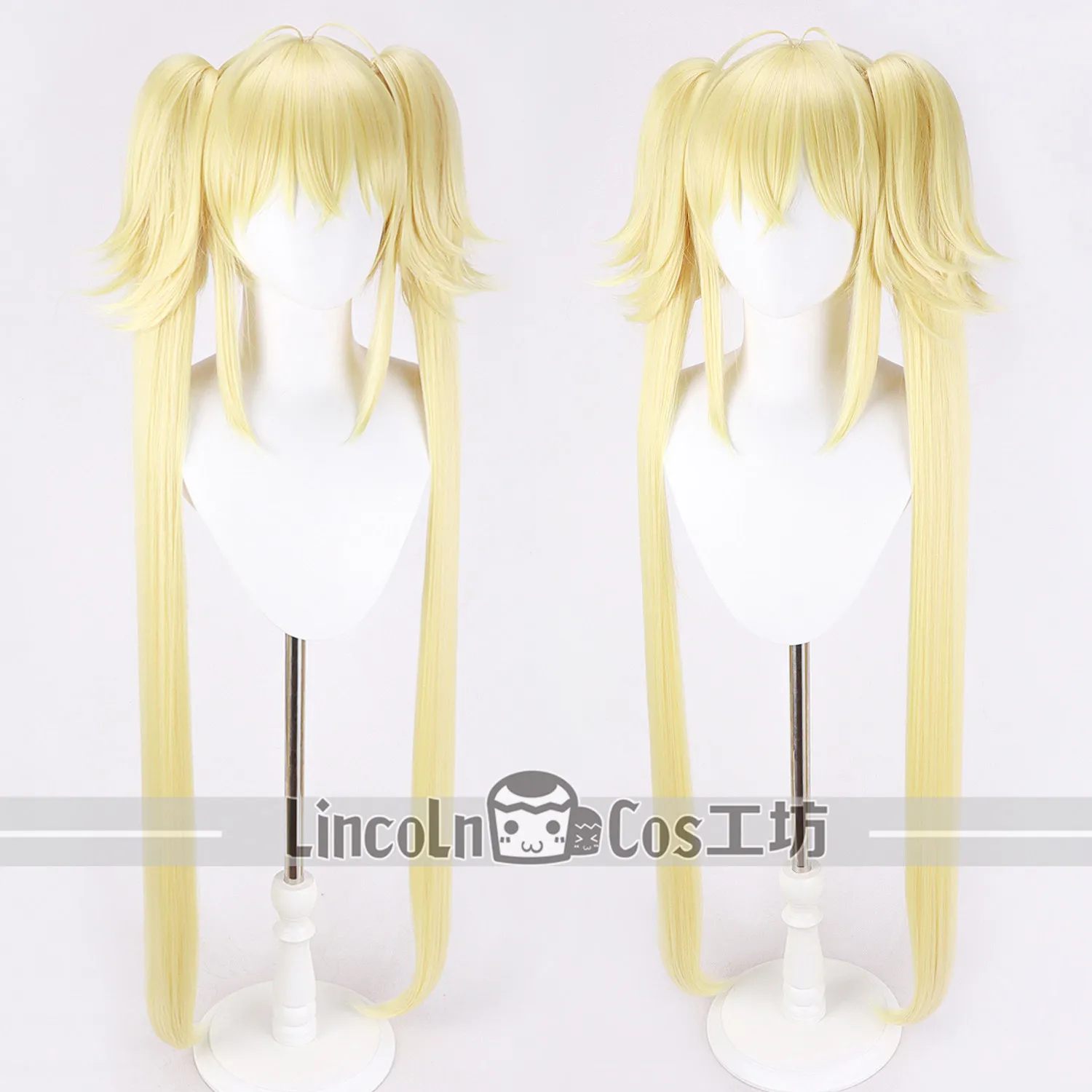 Anime Tsukiyomi Utau Cosplay Wig Halloween Carnival Party Props Synthetic Hair Heat Resistant Fiber + Wig Cap