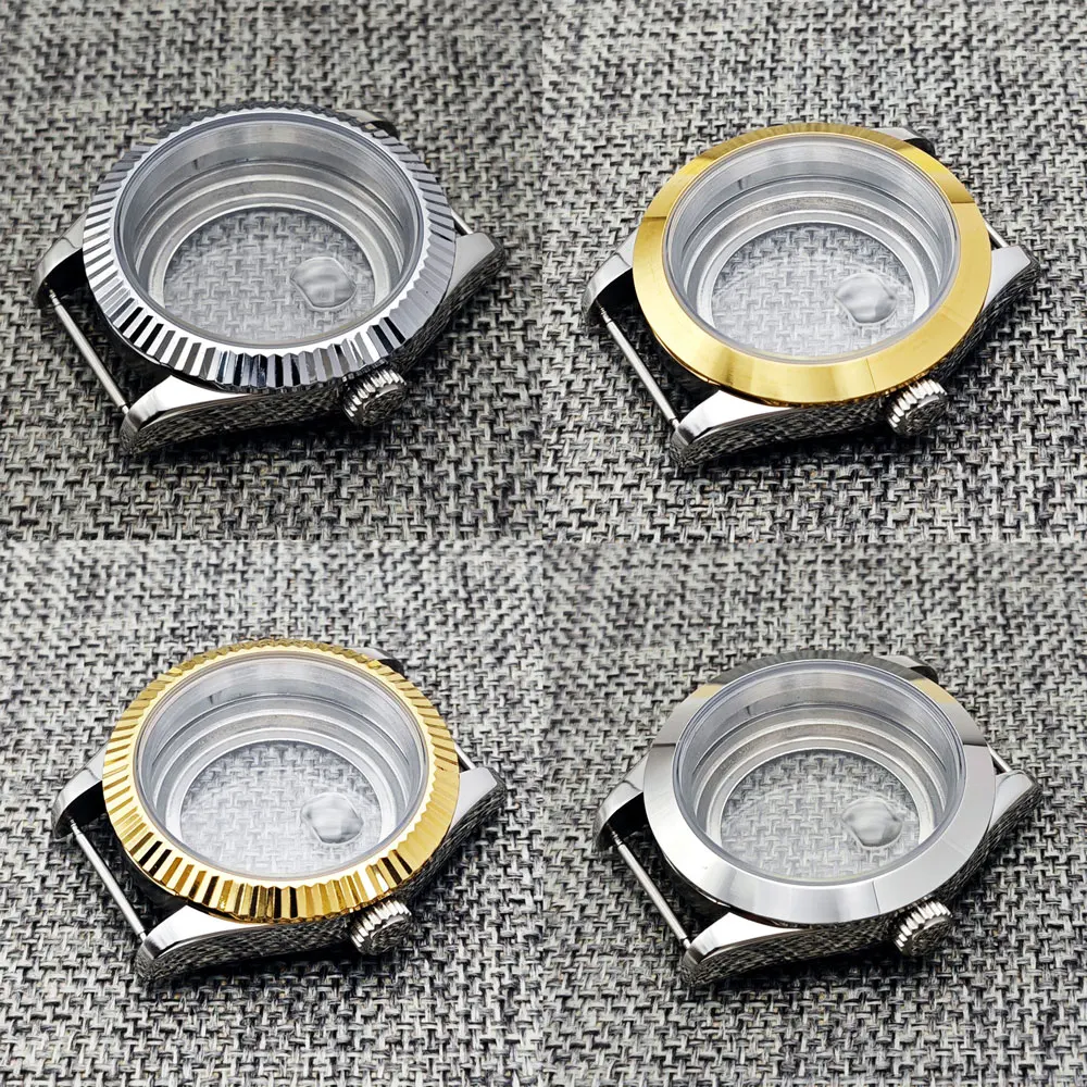 36/41mm Oyster Perpetual Logbook Stainless Steel Transparent Case sapphire glass  Suitable for NH35/36/38 Movemen