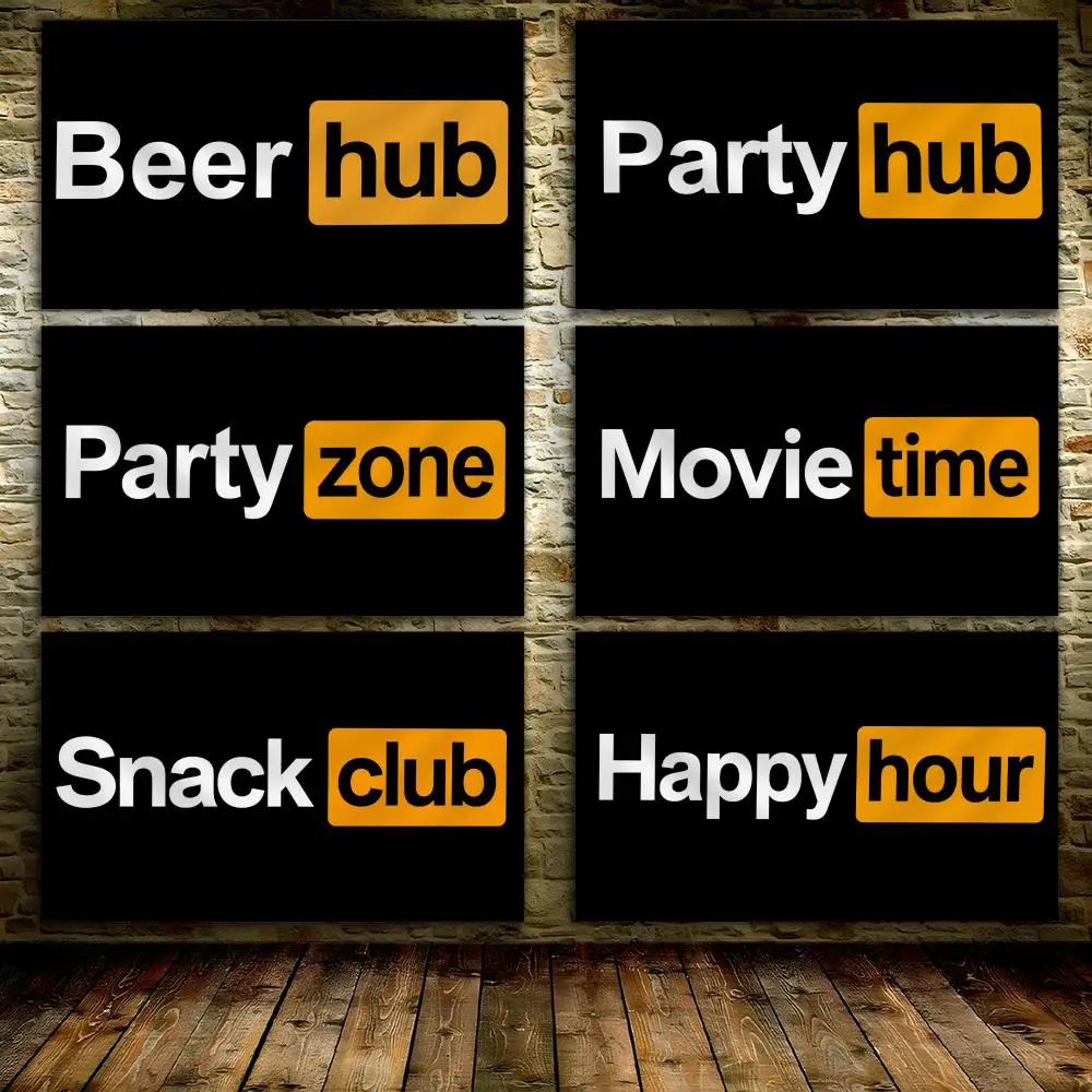 PARTY HUB Flags Custom Decorative Wall Hanging Banner Art for Bedroom Living Room Home Office Outdoor Decor Gift