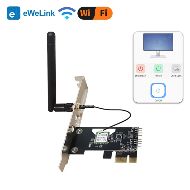 PHILE-Ewelink Smart Computer Power Reset Switch Computer On/Off Switch APP Control Timer/Voice Remote Control Relay Module