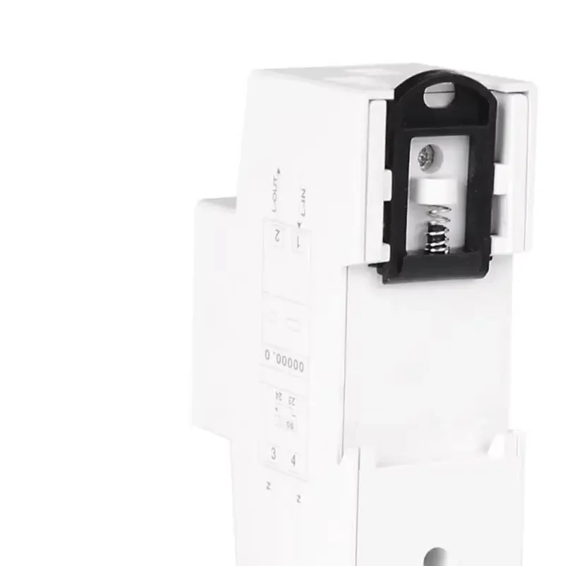 

Однофазный счетчик энергии переменного тока 230 В 80 А для DIN-рейки 35 мм, высокая точность измерения, безопасный импульсный выход, установка на DIN-рейку