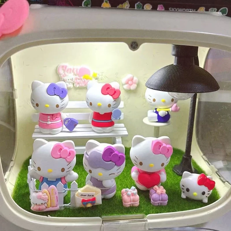 

Новинка в наличии: Коллекционная фигурка Hello Kitty в стиле милой девушки, сюрприз-бокс, ручная работа, украшение для рабочего стола, подарок на день рождения, сувенир