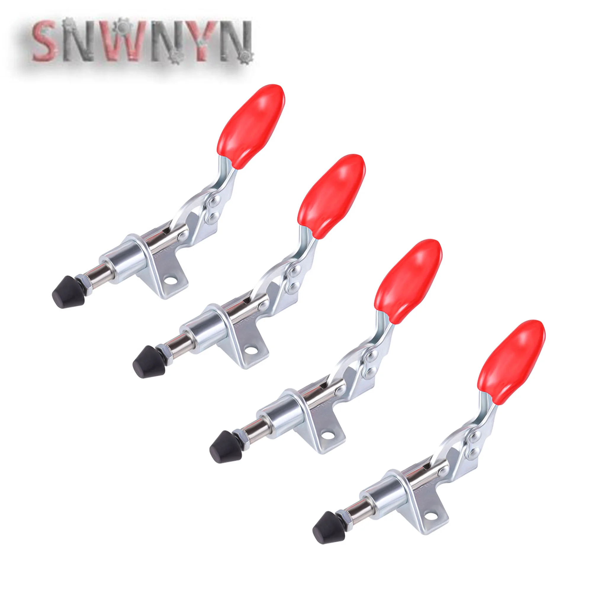 4pc Morsetti di tipo orizzontale a sgancio rapido GH-301AM Morsetto a levetta 45kg Push Pull Action Tool Lavorazione del legno Strumento manuale Morsetto a levetta