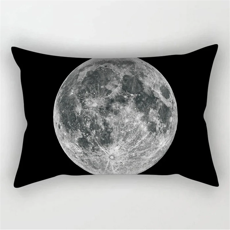 New geometric black and white color pattern 30*50 cm long pillowcase car waist cushion cover decorative pillowcase