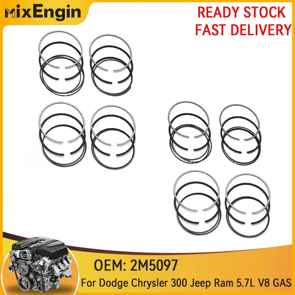 

Комплект поршневых колец двигателя 99,50 мм STD Fit 5,7 л V8 GAS для Dodge Durango Chrysler 300 Jeep Commander Ram 5,7 л 2003-2008 2M5097