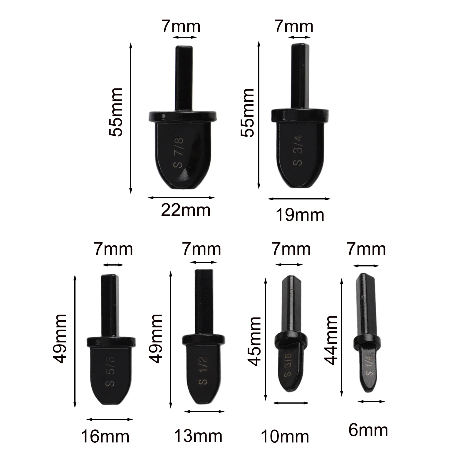 6 Piece Pipe Expander Kit for Copper Tubing 1/4 3/8 1/2 For 5/8 3/4 7/8 Inch Sizes Used in Refrigeration Equipment Repair