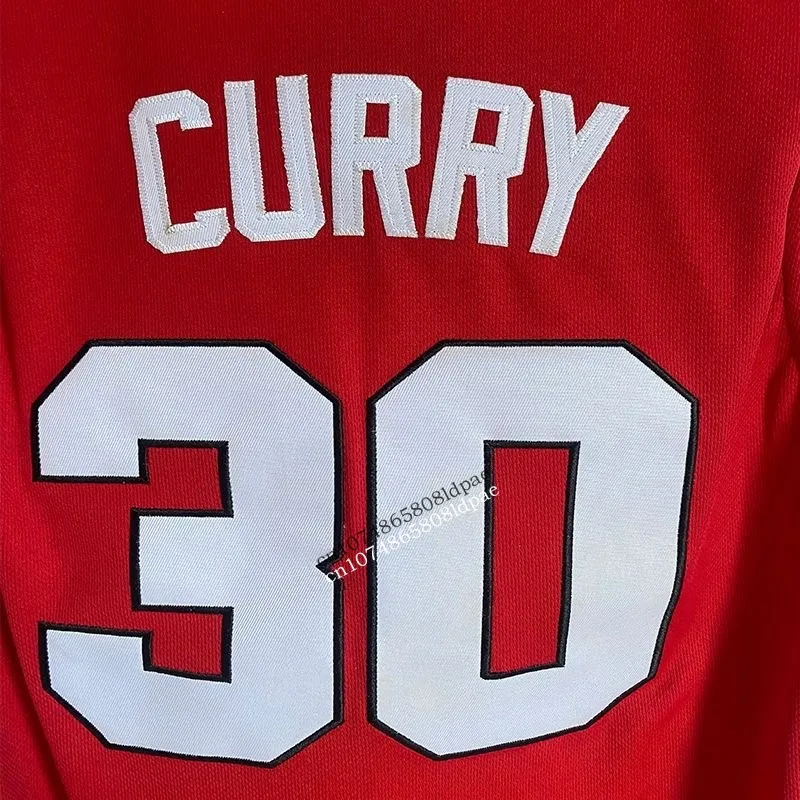 Basketball Jersey Men Oversize 30 Stephen Curry DAVIDSON College Embroidery Breathable Athletic Sports Street Hip Hop Sportswear