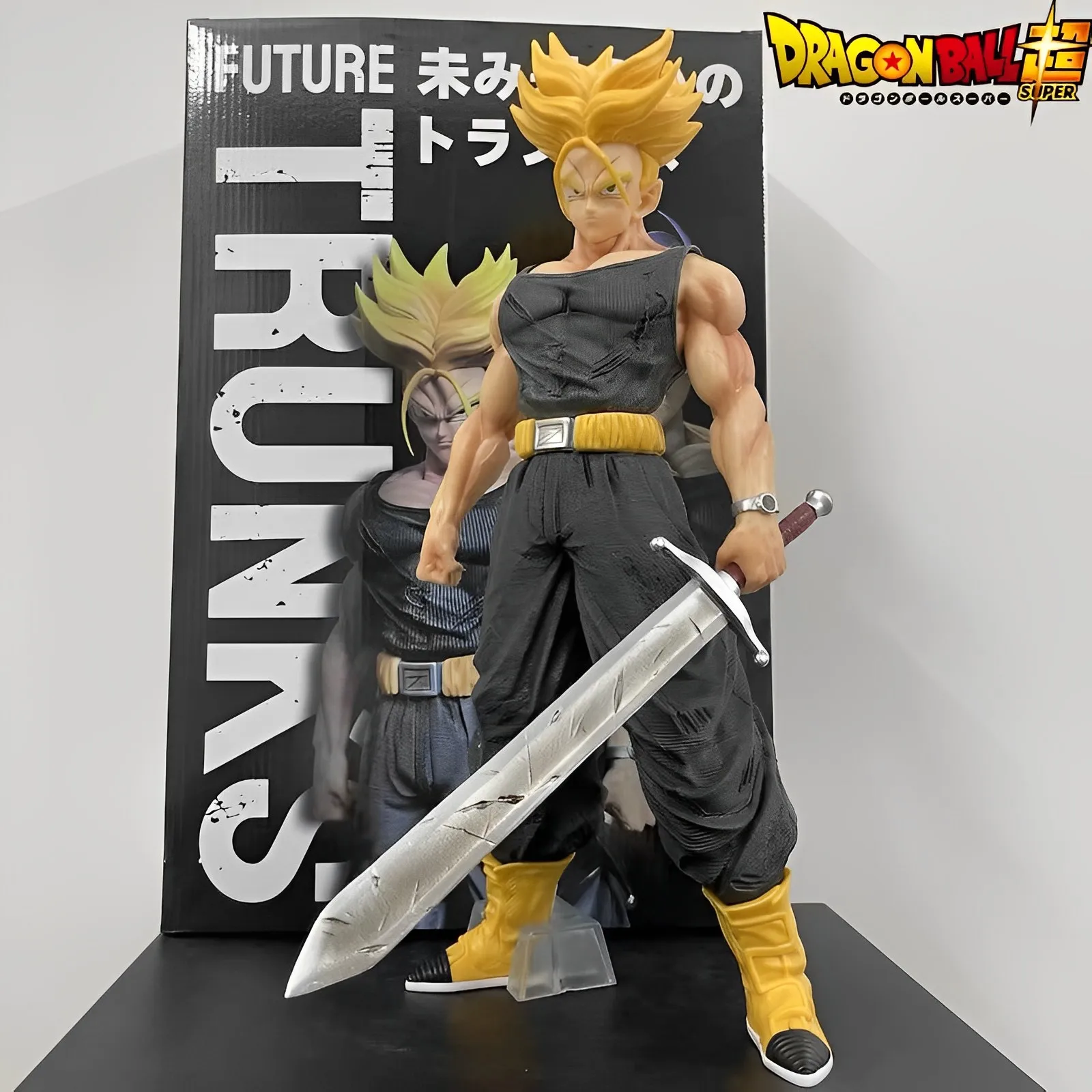 

42 см аниме Dragon Ball Z Fugures Gk Tl Torankusu Super Saiyan 2 большой размер модель куклы декор комнаты игрушки ПВХ экшн-фигурки