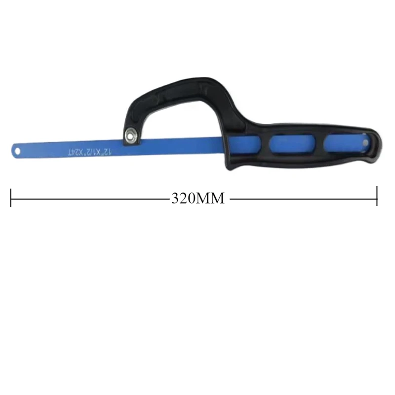 1PC Mini Saw Blue Adjustable Hacksaw Woodworking Saw Portable Hand Saw Plastic Handle Hand Tool Garden Hand Tools