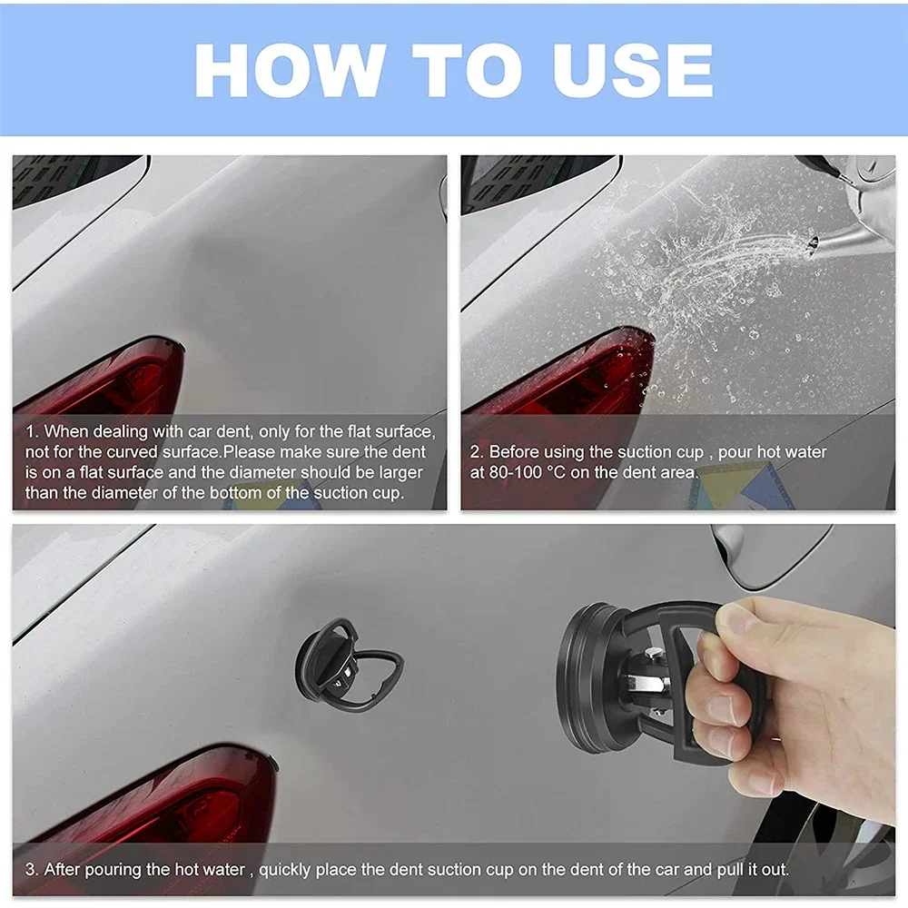 2 em 1 ferramenta de reparo do carro extrator de reparo do corpo grande/pequeno laranja/preto ventosa remover amassados extrator para remoção de sucção de vidro