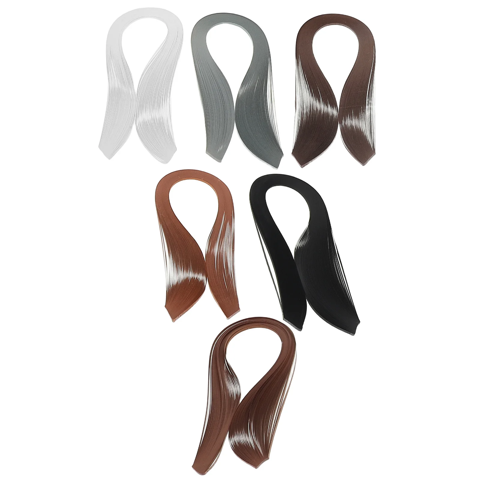 720 قطعة 3 مللي متر 54 سنتيمتر شرائط اللف 6 ألوان كمية كافية لمشاريع كبيرة الحجم والورق الفني مفصلة اللف