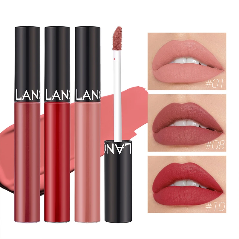 12 Colors Matte Lip Gloss Long Lasting Waterproof Liquid Lipstick Nude Brown Red Sex Lip Ink Huda Beauty Make-up Women Cosmetics