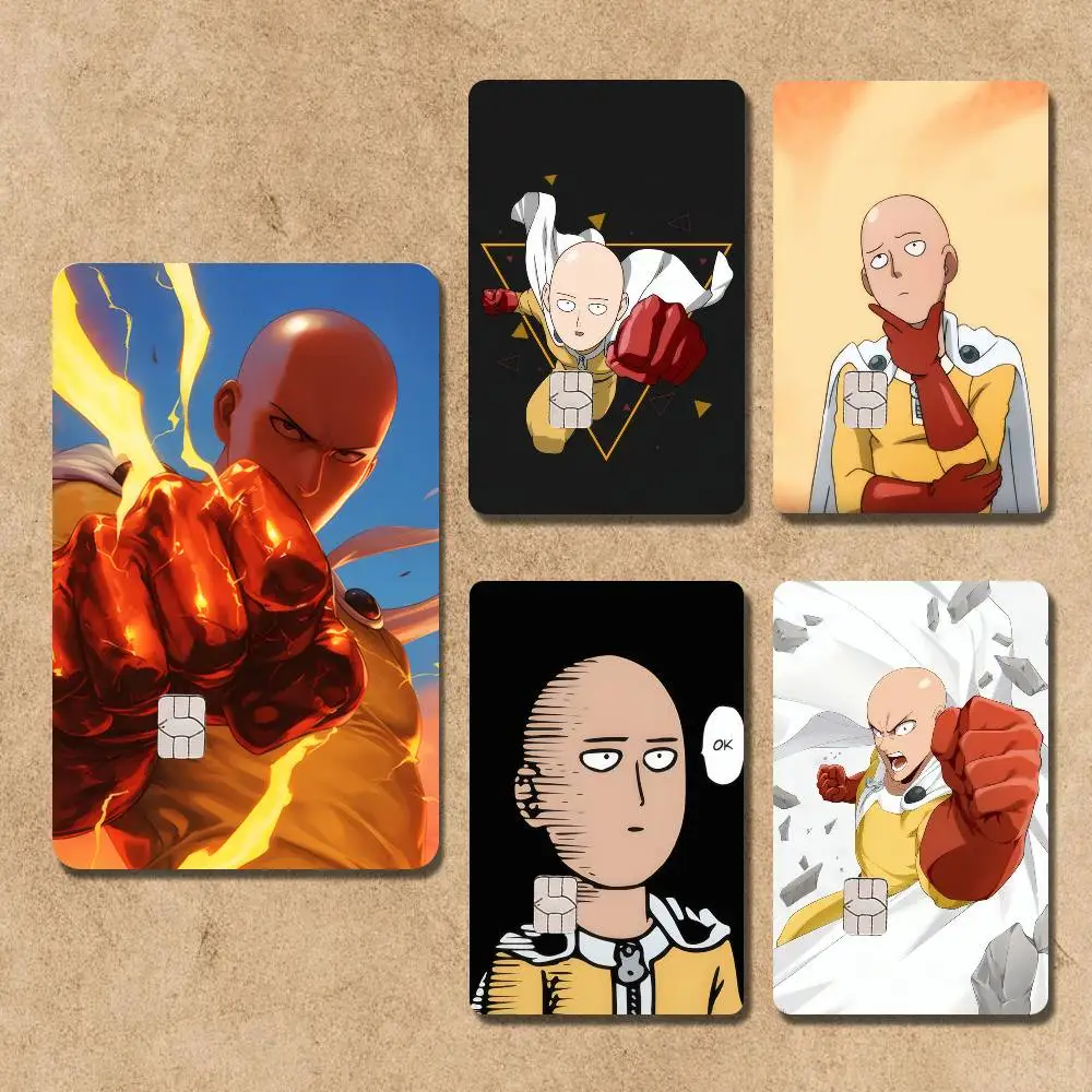 

One P-Punch Man Saitama.png Card Stickers Credit Visa Debit Bank Charge Card Bus Metro Waterproof Sticker Decal Decoration