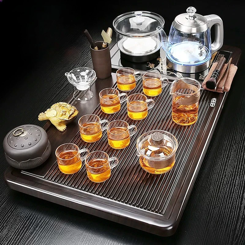 Valet Living Room Tea Tray Ceremony Chinese Luxury Kung Fu Hospitality Tea Tray Decorative Serving Bandejas Home Decorationgs