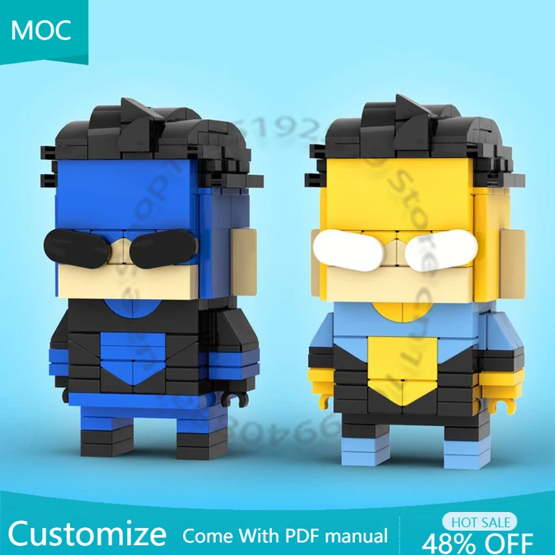 

Набор из 185 деталей: Модульный конструктор-куб Invincible MOC, креативная модель, простой DIY-набор для сборки, подарок для мальчика