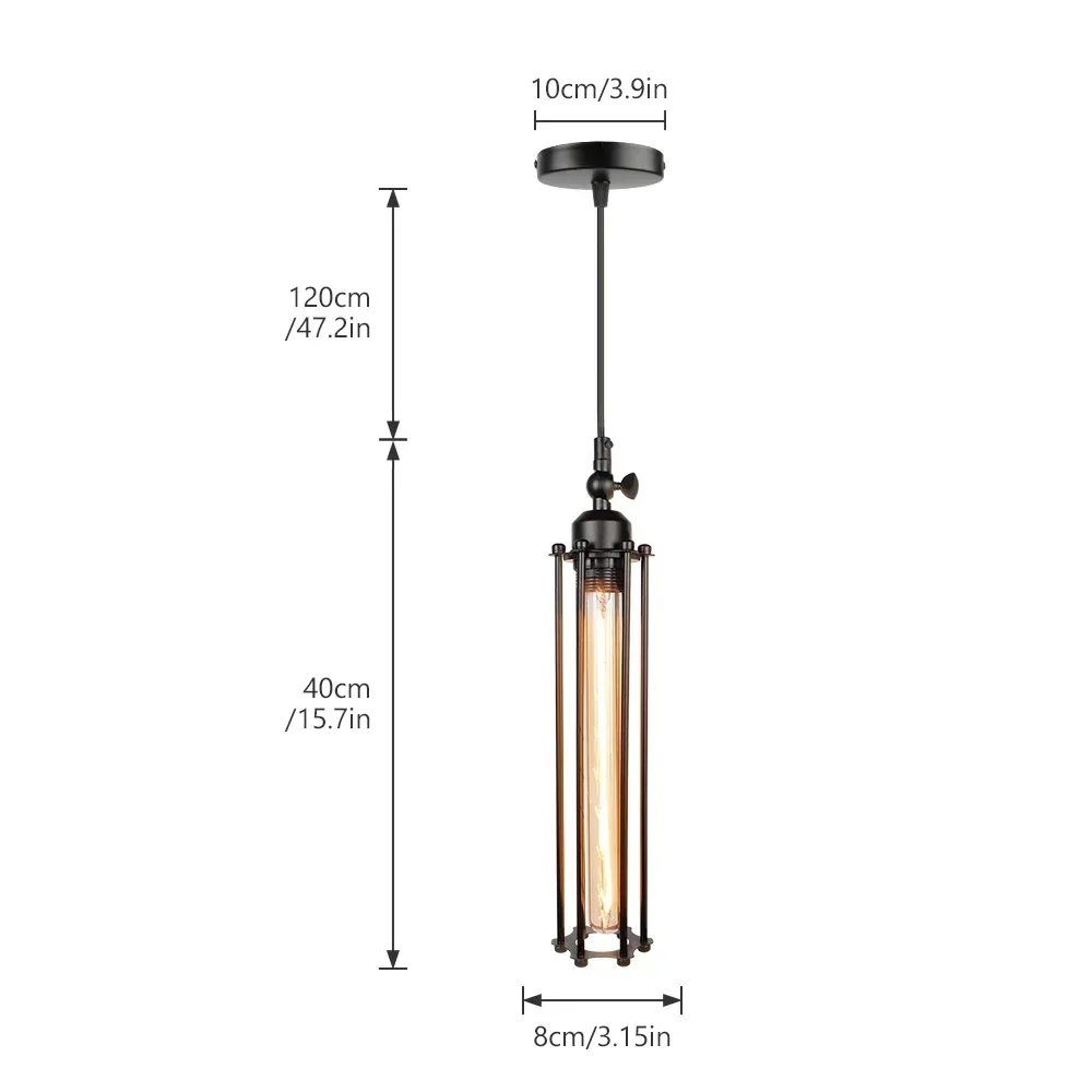 

Industrial Chandelier Pendant Light - American Retro Handing Lamp for Restaurant Coffee Shop Living Room Indoor Home Decor