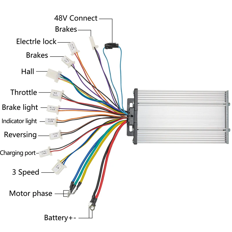 Kunray Electric Scooter Conversion Kits 1000W 1500W 1600W 1800W E-bike Brushless DC Motor with Controller Go-kart DIY