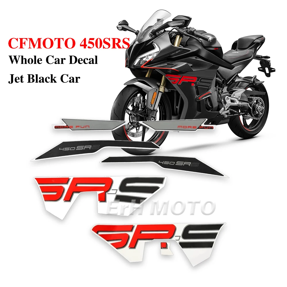 

For CFMOTO 450SRS 450 SRS CF400-9 Jet Black Car Decal Original Part Original Sricker Shell Guard Cover Sticker Version
