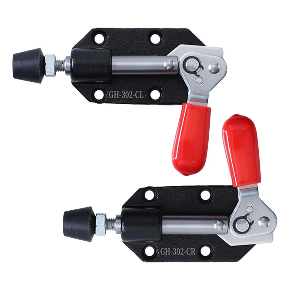 

2pc Push-Pull Clip Adjustable Fixing Clamp Woodworking Push-Pull Pressure Plate Quick Release Toggle Clamp Table Fixed Clip