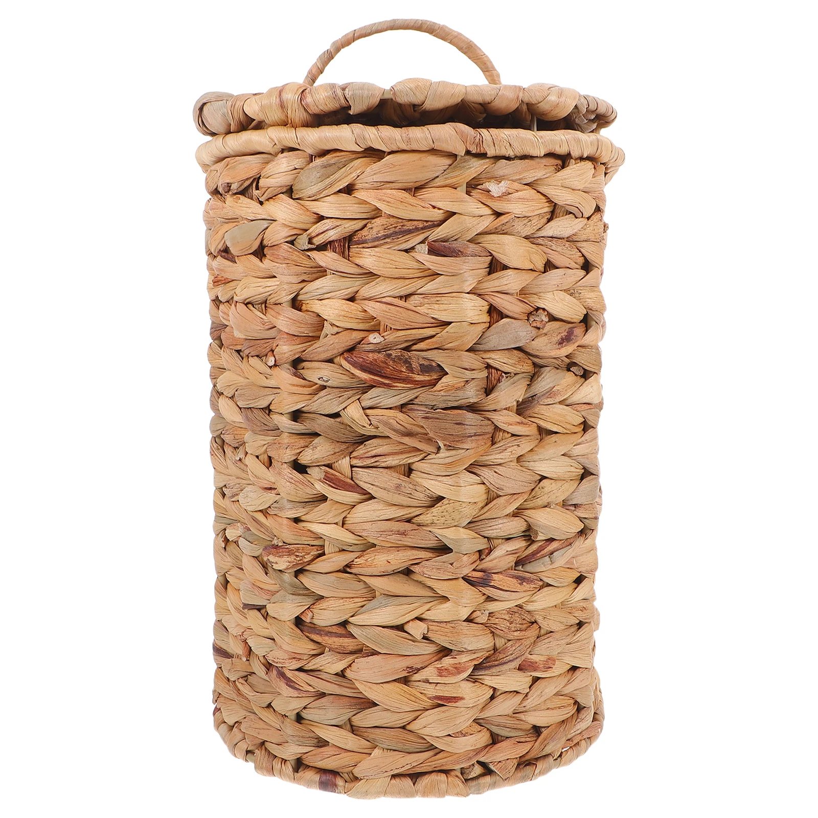 

Handmade Woven Trash Can For Home Office Rustic Farmhouse Bedroom Bathroom Decorative Waste Basket Rattan Bin Small Countertop