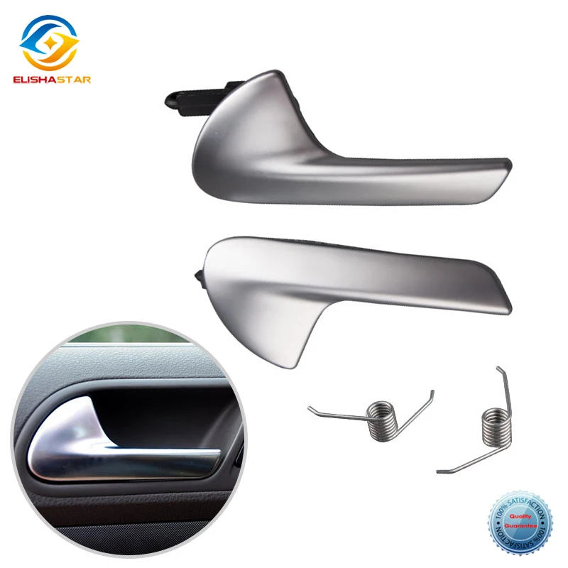 Interior Pull Door Handle Chrome Plastic Trim for VW Jetta MK5 GLI 2006-2012 Golf 5 GTI Rabbit 2004-2009 1K5837114 1K5837113
