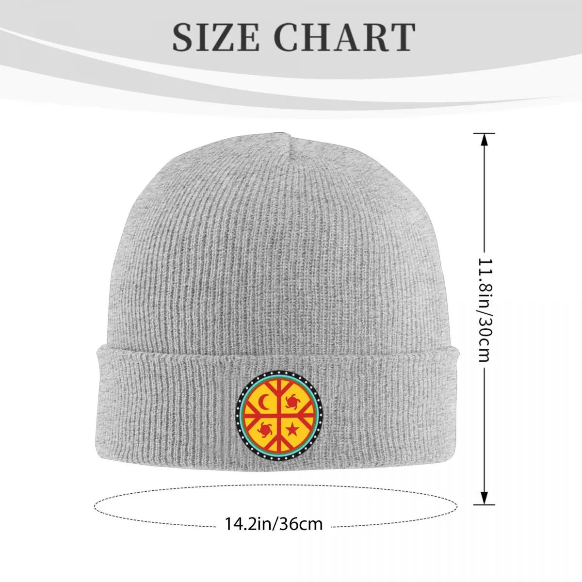 Mapuche Chile Argentina South America Warm Knitted Cap Winter Knit Bonnet Hat Skullies Beanies Hip Hop Caps for Unisex