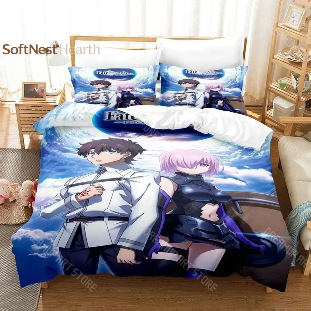 2026 3D Print Fate Grand Order Bedding Set Single Twin Full Queen King Size Bed Set Aldult Kid Bedroom Duvetcover Sets