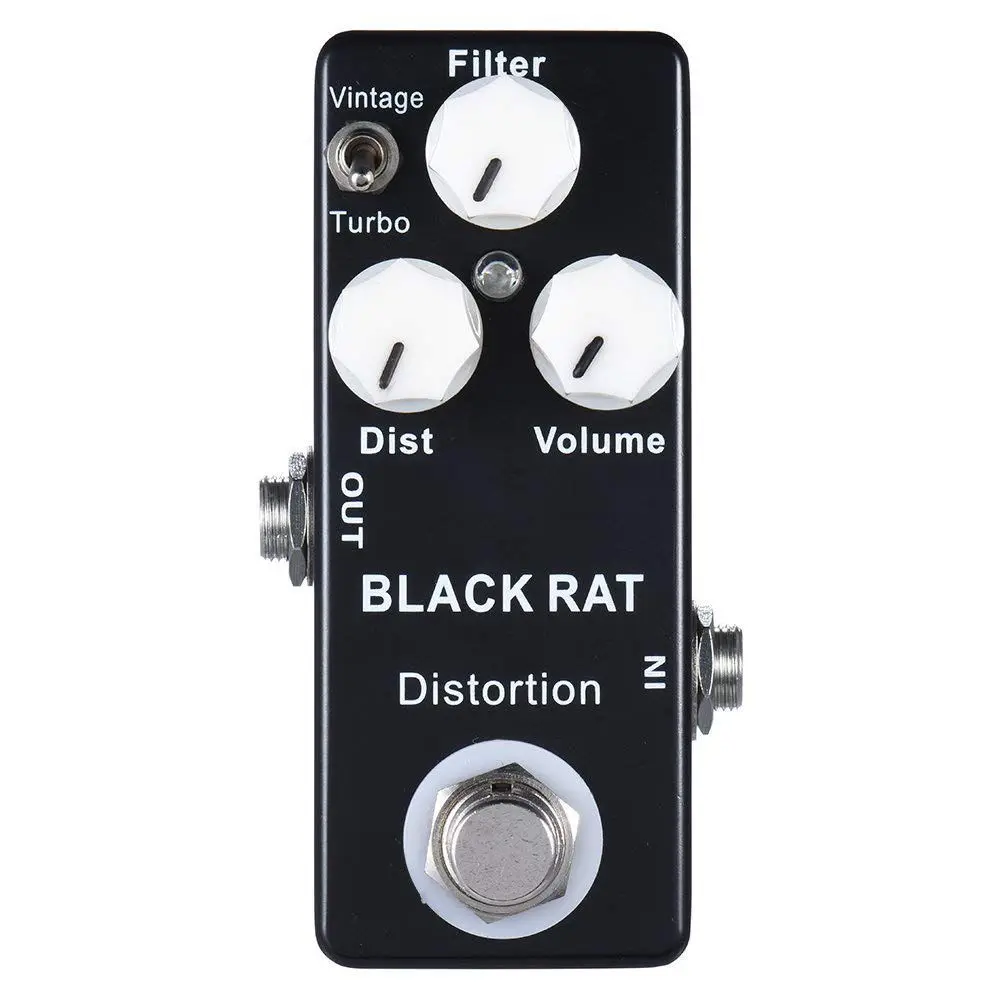 

Мини-педаль для гитары Mosky Black RAT Distortion