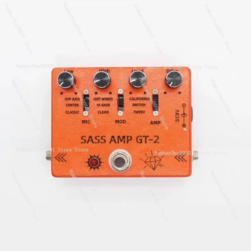 DIY Hand Effect Maker SansAmp GT-2 Duplicate Electric Guitar Speaker Simulates Distortion of a Single Circuit Board