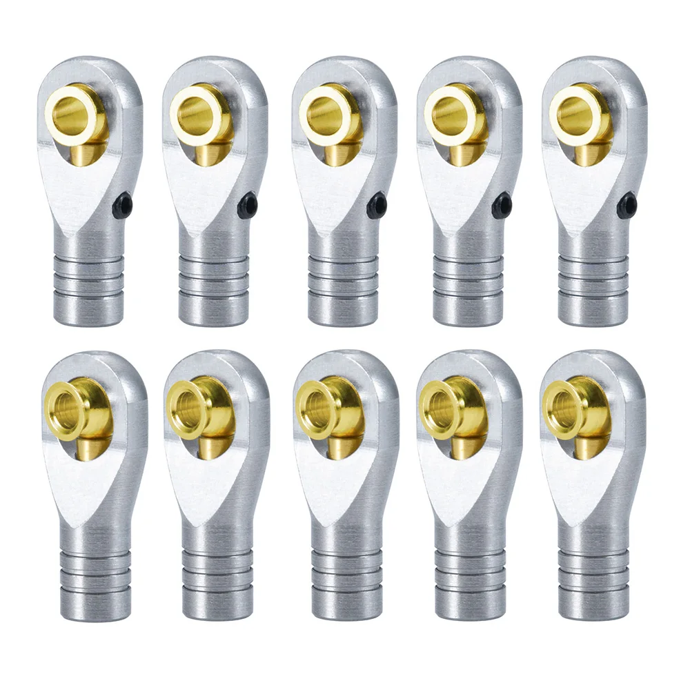 MIBIDAO 10Pcs Stainless Steel M4 Tie Rod End Ball Joint Head Right-Hand Screw for Axial SCX10 90046 1/10 RC Crawler Car Model