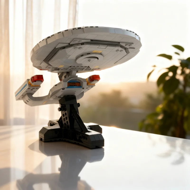 

1062pcs MOC Midi Scale Star Trek U S Enterprise NCC D Space Model Building Blocks Construction Toys Christmas Gifts Brick Kids