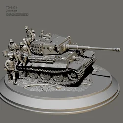 1/72 1/48 Résine Soldat modèle kits figure Réservoirs + Soldats + Paysage (Impression 3D) TD-6131/3D ensemble complet