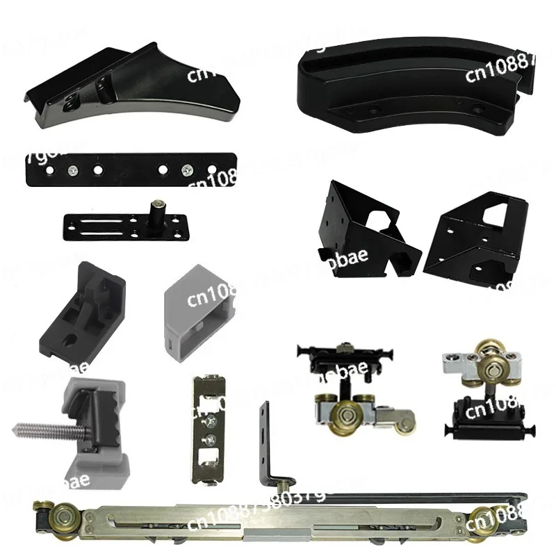 

Track electric sliding door bedroom bathroom aisle door guide rail invisible door slide rail hardware accessories